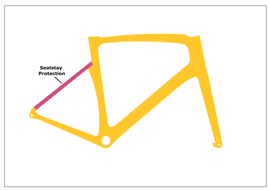 Seatstay Protector Protector Road Bikes