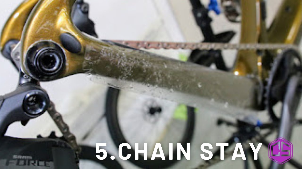 Chain stay strip frame protection