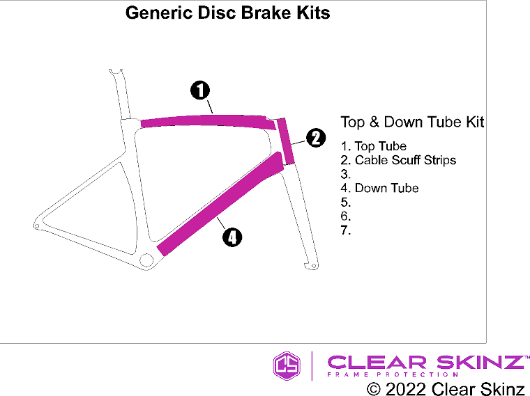 Top & Down Skinz Kit  Road | Gravel Bikes